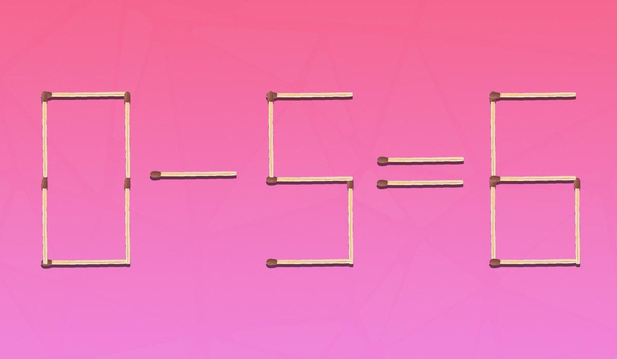 Morate povući 2 šibice da bi jednakost bila točna: jednostavan IQ test