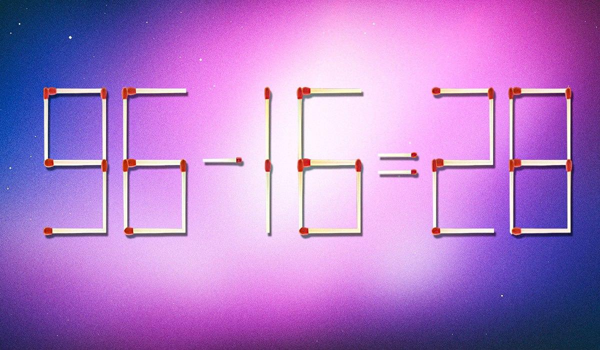 Trebate prekrižiti 2 šibice da bi jednakost bila točna: zagonetka za genijalce