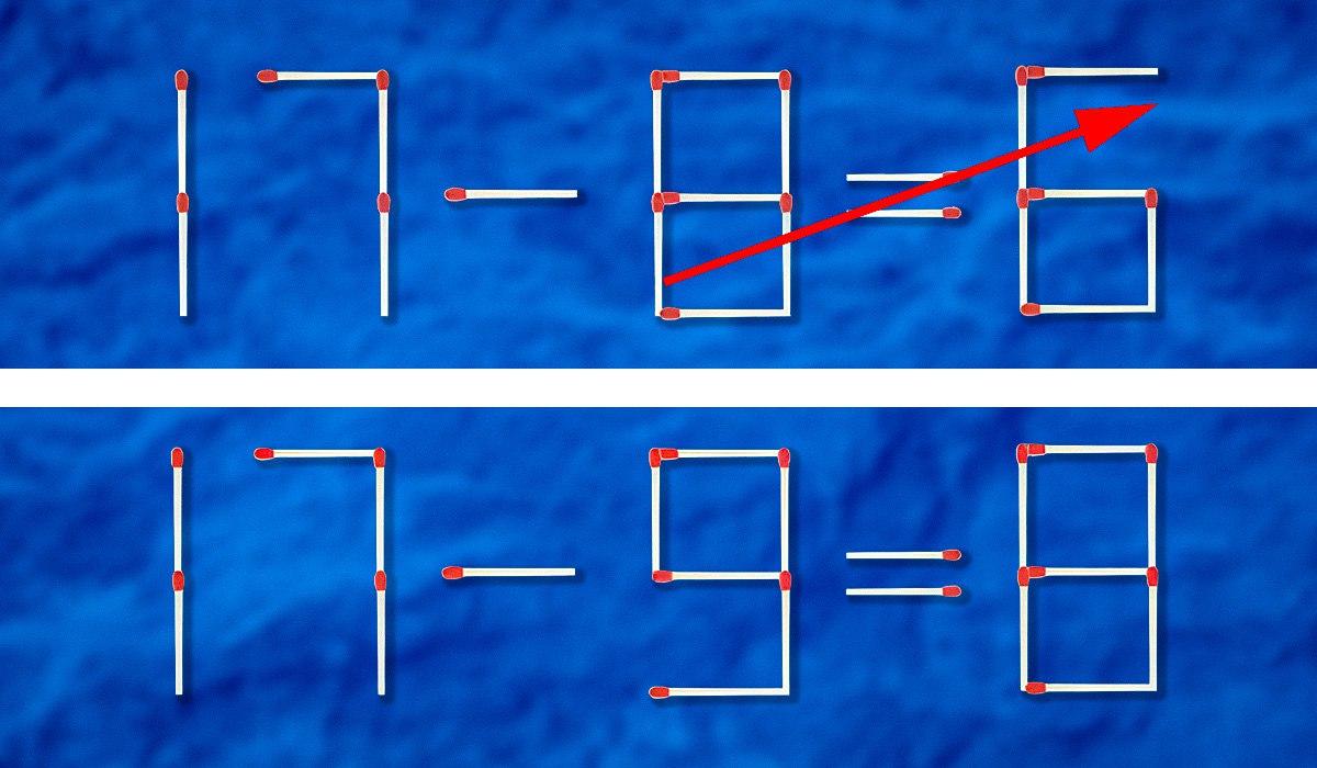Koju šibicu treba povući da bi jednakost bila točna: teška zagonetka
