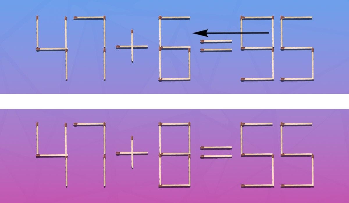 Koje podudaranje treba presložiti da bi jednakost bila točna: zagonetka za genijalce