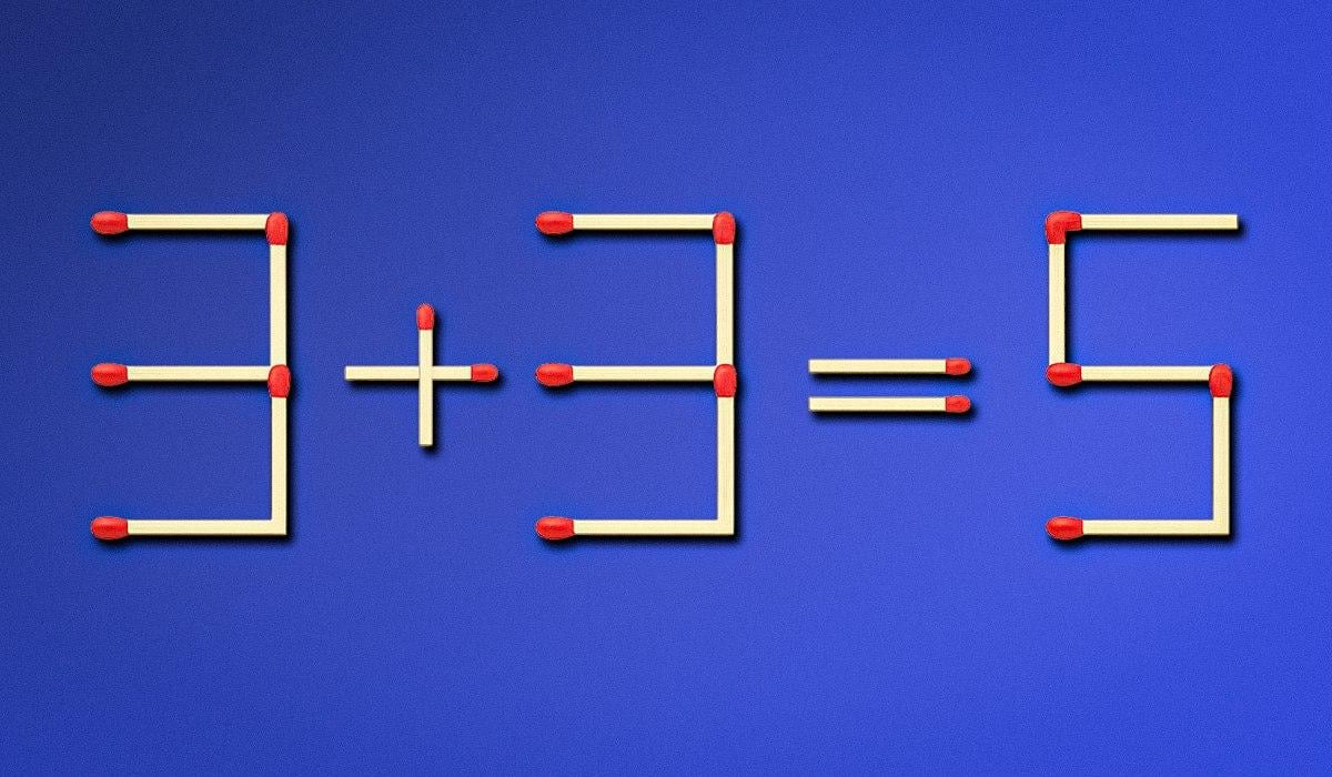 Morate okrenuti jednu šibicu da ispravite grešku: brzi IQ test